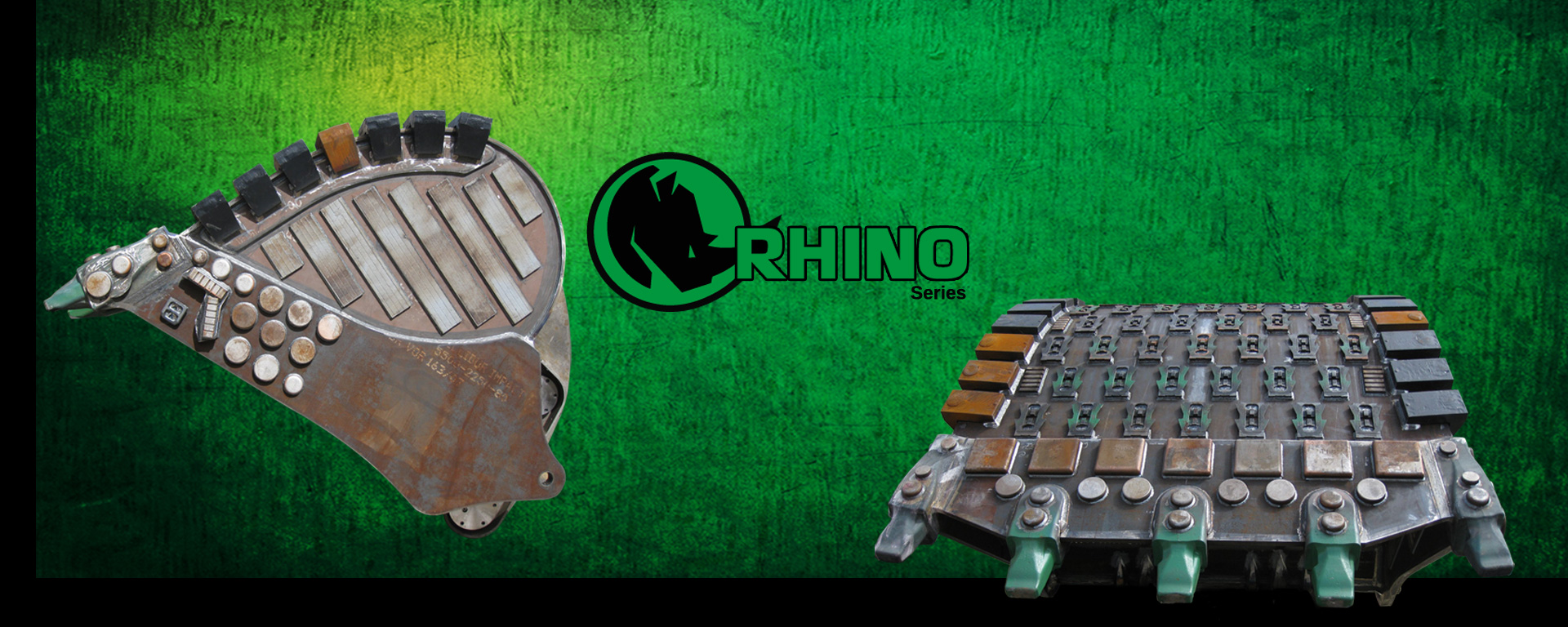 Heavy and severe duty armoured buckets for mining excavators